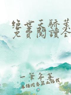绝世天骄叶凌天免费阅读全文