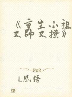 《重生小祖宗她又帅又撩》