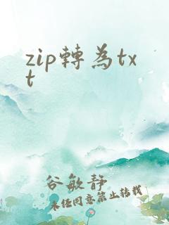 zip转为txt
