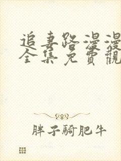 追妻路漫漫短剧全集免费观看