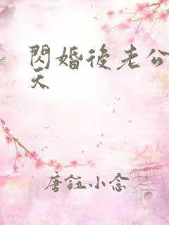 闪婚后老公宠上天