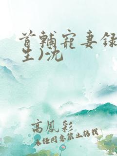 首辅宠妻录(重生)沈