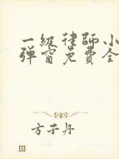 一级律师小说无弹窗免费全文