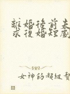 离婚后前夫哭着求复婚短剧在线观看全集