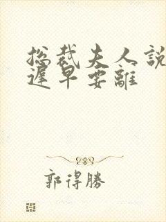 总裁夫人说这婚迟早要离
