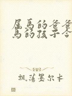 属马的爸爸和属马的孩子合不合