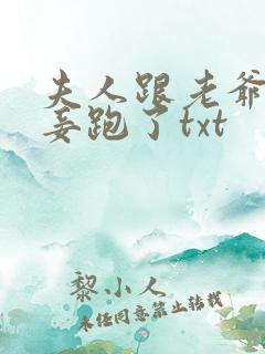 夫人跟老爷的小妾跑了txt