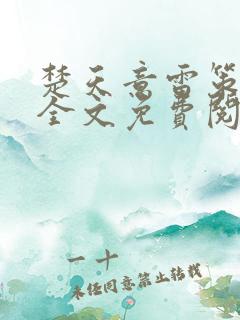楚天意雷策小说全文免费阅读