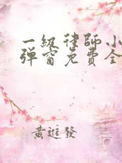 一级律师小说无弹窗免费全文