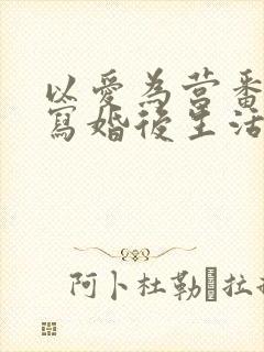 以爱为营番外续写婚后生活