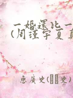 一婚还比一婚高(周瑾宇夏真钰)