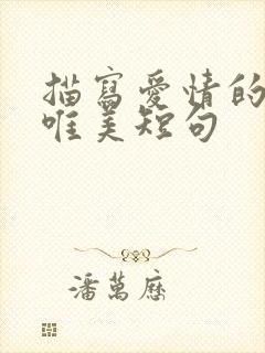 描写爱情的句子唯美短句