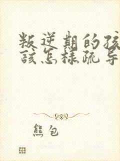 叛逆期的孩子应该怎样疏导他