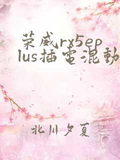 荣威rx5eplus插电混动价格