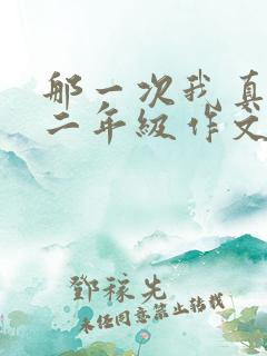 那一次我真开心二年级作文