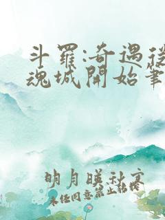 斗罗:奇遇从武魂城开始笔趣阁