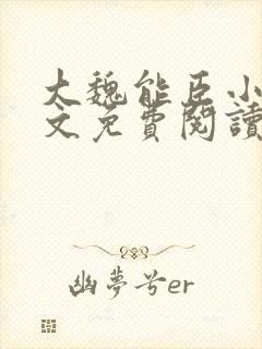 大魏能臣小说全文免费阅读