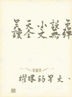 吴天小说免费阅读全文无弹窗