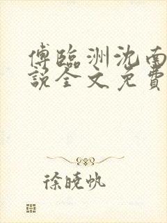 傅临洲沈南意小说全文免费阅读