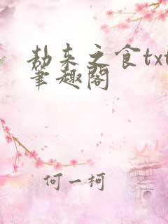劫来之食txt笔趣阁