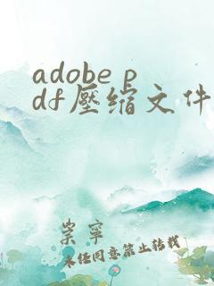 adobe pdf压缩文件怎么压缩最小