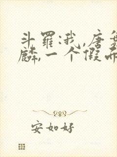 斗罗:我,唐舞麟,一个假面骑士