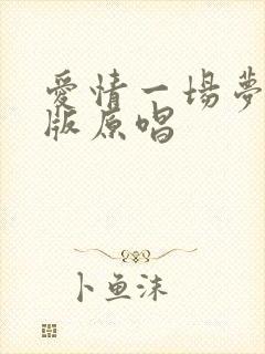 爱情一场梦dj版原唱