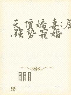 天价娇妻:厉少,强势宠婚