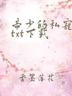 帝少的私宠甜妻txt下载