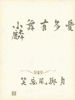 小舞有多爱唐舞麟