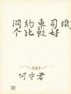 网约车司机端哪个比较好