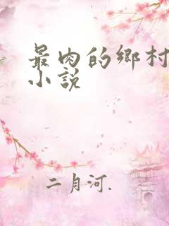 最肉的乡村粗鲁小说