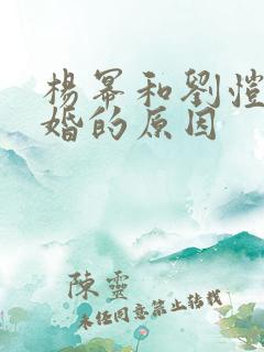 杨幂和刘恺威离婚的原因