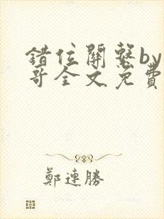 错位关系by东哥全文免费阅读
