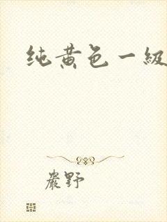 纯黄色一级片