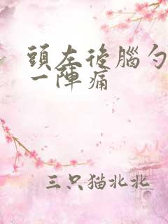 头左后脑勺一阵一阵痛