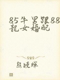 85牛男跟88龙女婚配