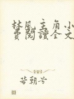 林风主角小说免费阅读全文无弹窗