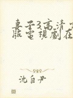 妻子3高清完整版电视剧在线观看