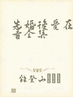 先婚后爱在线观看全集