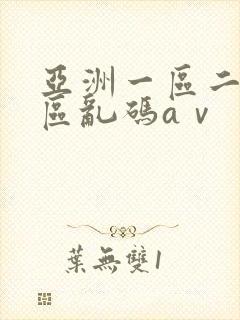 亚洲一区二区三区乱码aⅴ