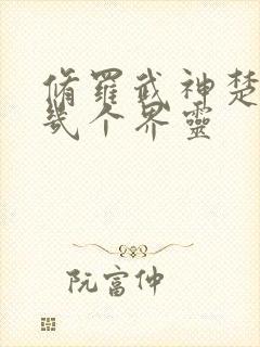 修罗武神楚枫有几个界灵