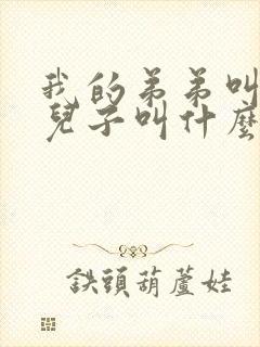 我的弟弟叫我的儿子叫什么