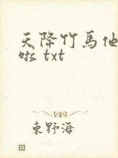 天降竹马他最撩啦 txt