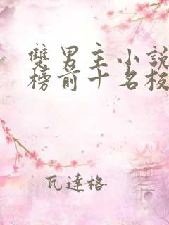 双男主小说排行榜前十名校园文