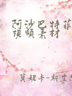 阿沙巴特菲尔德视频素材