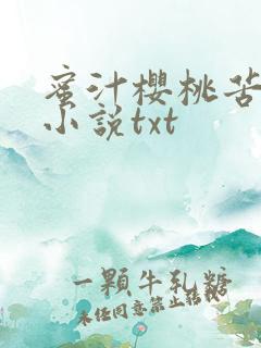 蜜汁樱桃苦咖啡小说txt