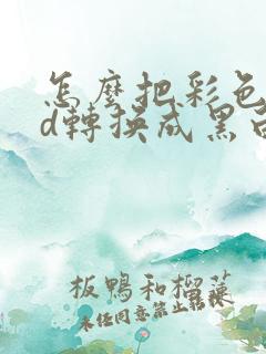 怎么把彩色cad转换成黑白pdf