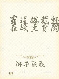 霸道总裁轻轻爱在线免费阅读