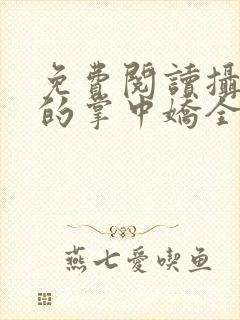 免费阅读摄政王的掌中娇全文